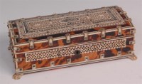 Lot 673 - An Anglo-Indian vizagapatam ivory and...