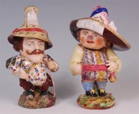 Lot 427 - Two Derby Mansion House dwarves, circa 1775,...