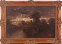 Lot 701 - H Cooper - Extensive rural river landscape,...