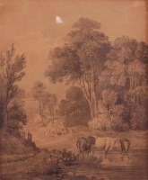 Lot 762 - Miles Edmund Cotman (1810-1858) - Cattle...