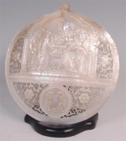 Lot 643 - A late 19th century Italian mother of pearl...