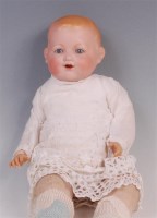 Lot 646 - An Armand Marseille bisque head baby boy doll,...