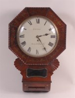 Lot 795 - A circa 1830 mahogany and brass inlaid...