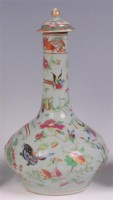 Lot 664 - A 19th century Chinese famille verte bottle...