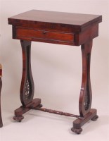 Lot 834 - An early Victorian rosewood games table,...