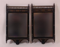 Lot 854 - A pair of late Victorian Aesthetic Movement...