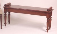 Lot 858 - A Victorian style mahogany window seat, on...