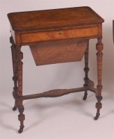 Lot 912 - A Victorian figured walnut and inlaid...