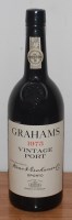 Lot 117 - Graham's 1975 Vintage Port, one bottle