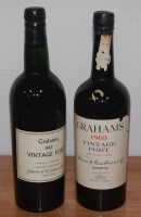 Lot 131 - Graham's Vintage Port, 1963, two bottles