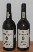 Lot 120 - Warre's Vintage Port, 1977, two bottles