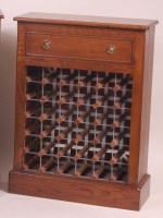 Lot 230 - An oak freestanding wine rack, having single...