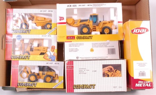 Lot 1253 - 7 assorted Joal compact construction diecasts,...