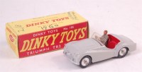Lot 1991 - Dinky Toys 105, Triumph TR2 sports car, grey...
