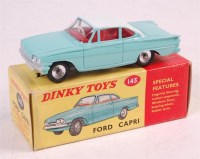 Lot 2001 - Dinky Toys 143, Ford Capri, turquoise body...