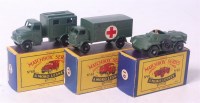 Lot 2347 - Matchbox 1-75 series Military group to include...