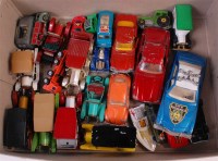 Lot 2502 - 20+ mixed playworn Corgi, Matchbox and other...