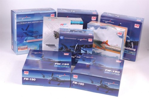 Lot 2562 - 8 Hobbymaster 1/72 scale aircraft diecast...