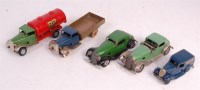 Lot 3105 - Tri-Ang Minic, 5 post-war and saloon related...