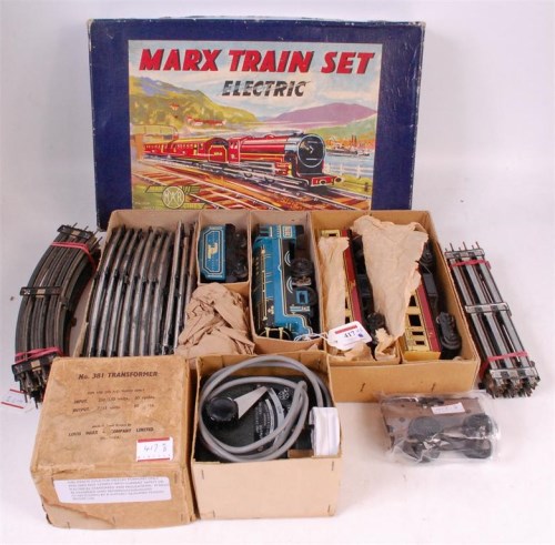 Lot 417 - British Marx Electric Train Set made in...