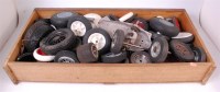 Lot 3125 - Large quantity of rubber wheels, for spares...