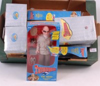 Lot 3136 - Thunderbirds action figure and ornament group...