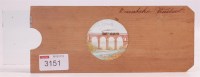 Lot 3151 - Unusual lantern plate slide with wooden sleeve,...