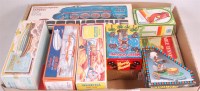 Lot 3177 - 10 assorted tinplate toys, jigsaws and table...