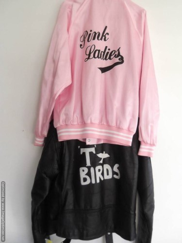 Lot 345 - Pink Lady and T Bird jackets, Ladies has press-...