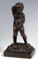 Lot 21 - An Impressionist style bronze figure of a...