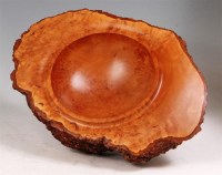 Lot 43 - A contemporary burr walnut root bowl, having...