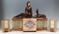 Lot 125 - An impressive Art Deco mixed marble and onyx...
