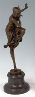 Lot 61 - After Chiparus - Bronze figure of a female...