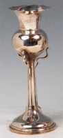 Lot 26 - An Art Nouveau silver pedestal vase, having...