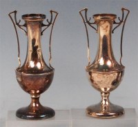 Lot 27 - A pair of small Art Nouveau silver twin...