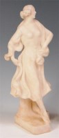 Lot 186 - An Italian carved alabaster full length figure...