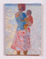 Lot 230 - John Reay (b.1947) - Woman and child in the...