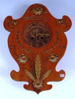 Lot 116 - A French Art Nouveau stained pine copper and...