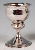 Lot 183 - A Omar Ramsden silver pedestal goblet, of...