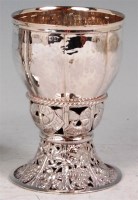 Lot 184 - A Omar Ramsden silver goblet, of circular...