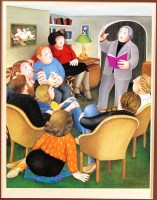 Lot 295 - Beryl Cook (1926-2008) - The Poetry Reading,...