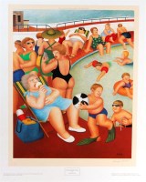 Lot 296 - Beryl Cook (1926-2008) - The Bathing Pool,...