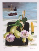 Lot 256 - Mary Fedden (1915-2012) - Whitby Harbour,...