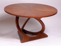 Lot 373 - A 1960s Danish circular low occasional table,...