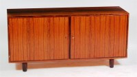 Lot 388 - A Danish 1960s rosewood double door side...