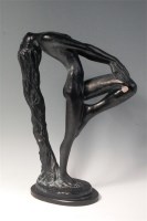 Lot 60 - Austin Proding - Female nude, bronzed plaster...