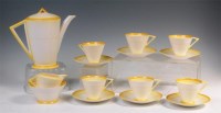 Lot 63 - An Art Deco Shelley porcelain six place teaset,...