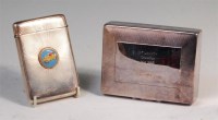 Lot 79 - An early 20th century silver card case, having...