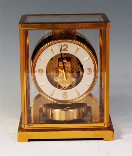 Lot 135 - A Jaeger le Coultre Atmos clock, in lacquered...