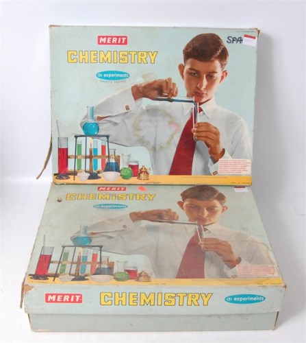 Lot 3145 - Merit, chemistry set No.4 Cat 804 plus set...